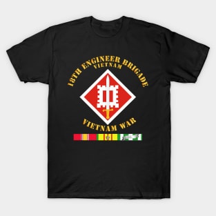 18th Engineer Brigade Vietnam - Vietnam War w SVC T-Shirt